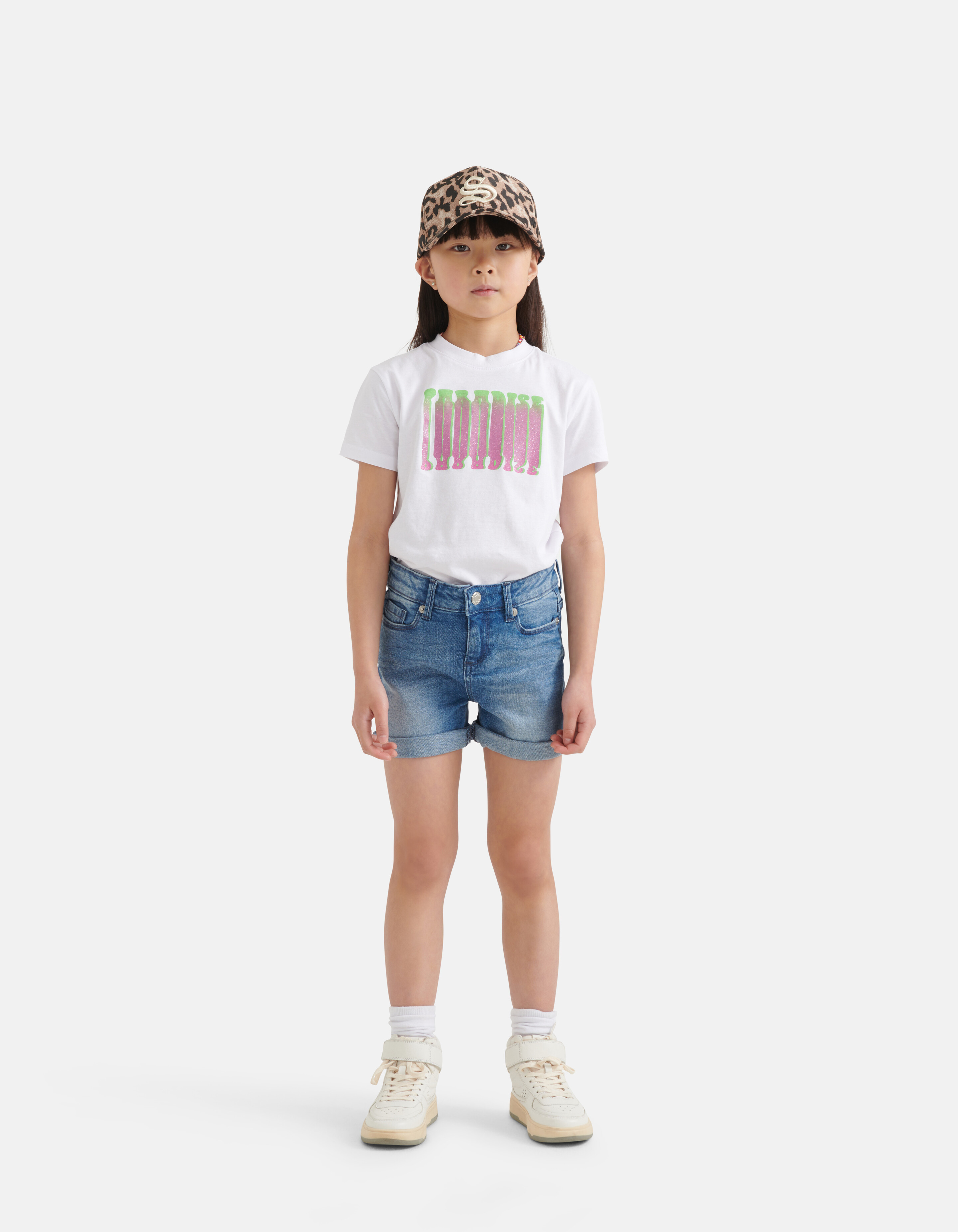 Loose Fit T-shirt Wit SHOEBY GIRLS