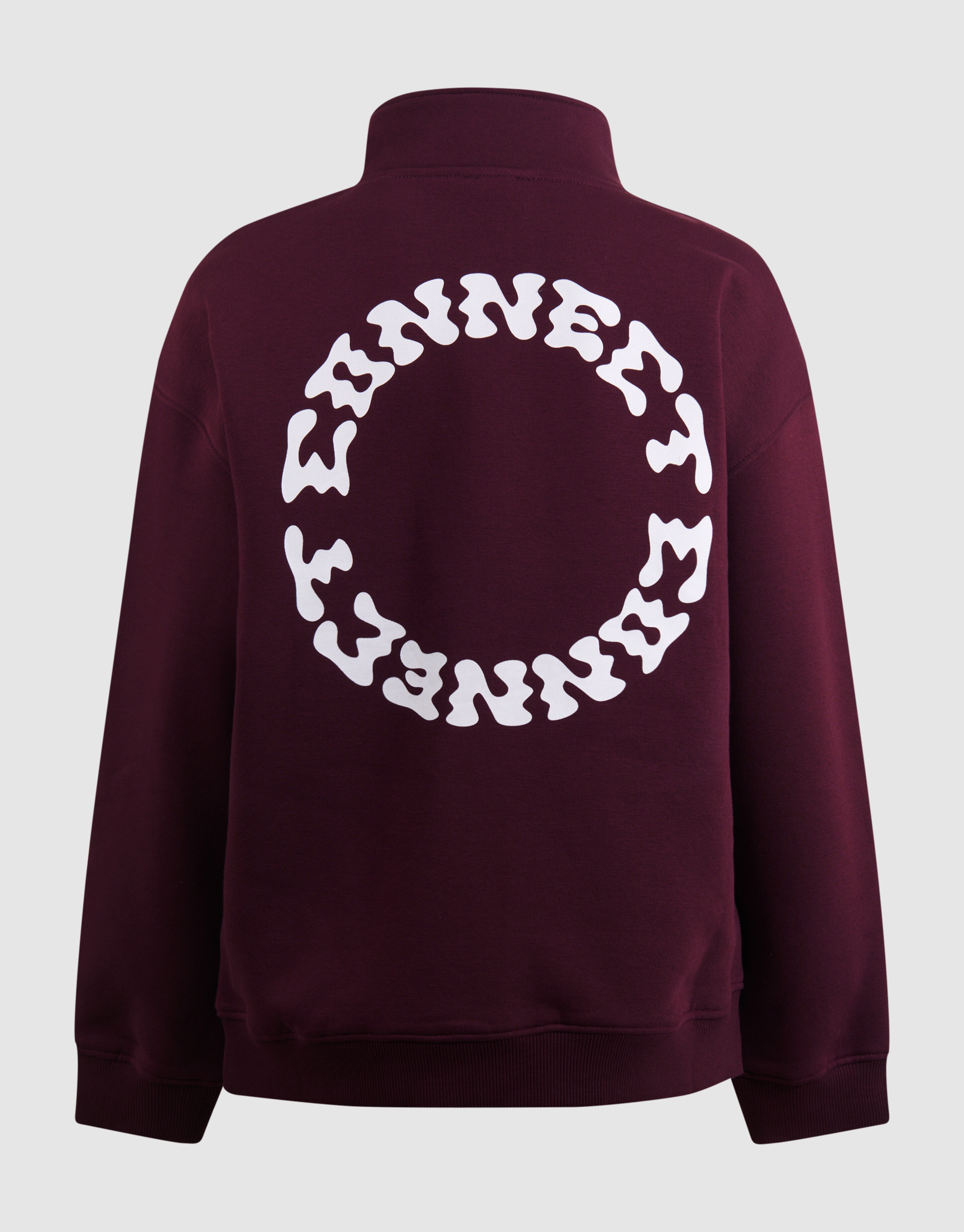 Half Zip Sweater Donkerrood SHOEBY BOYS