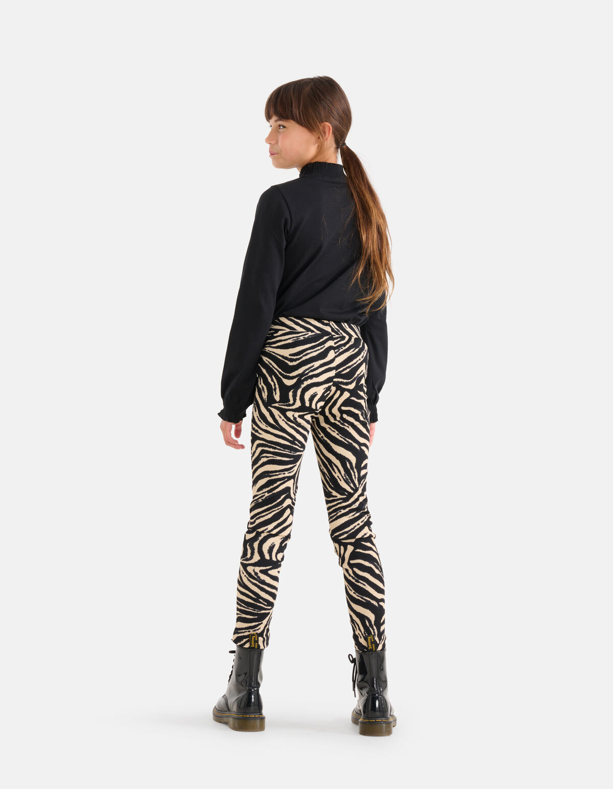 Zebra Print Legging Zwart SHOEBY GIRLS