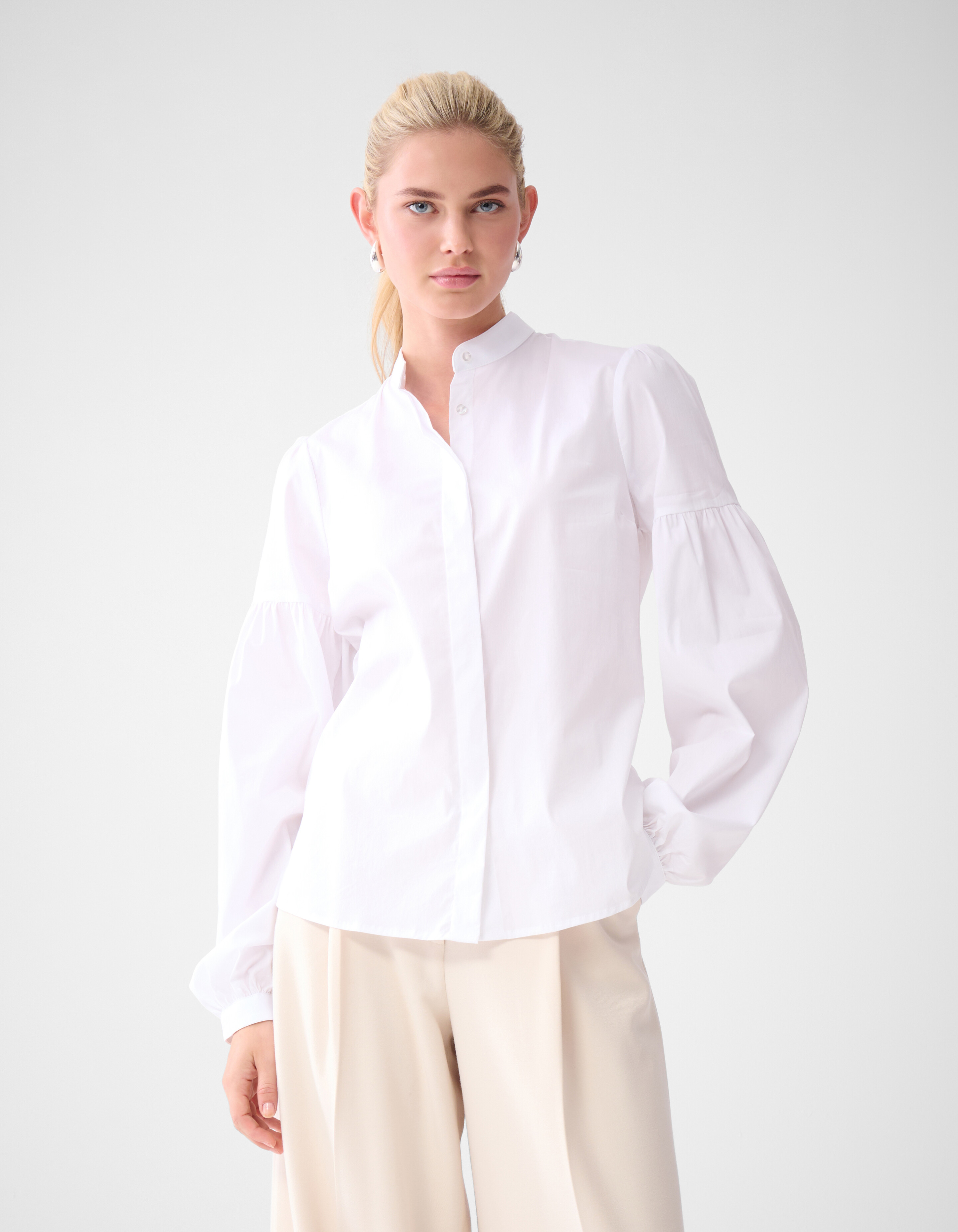 Poplin Blouse Wit By Lonneke SHOEBY WOMEN