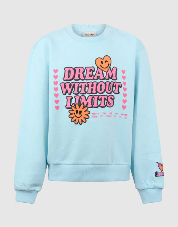 Dream Artwork Sweater Lichtblauw SHOEBY GIRLS
