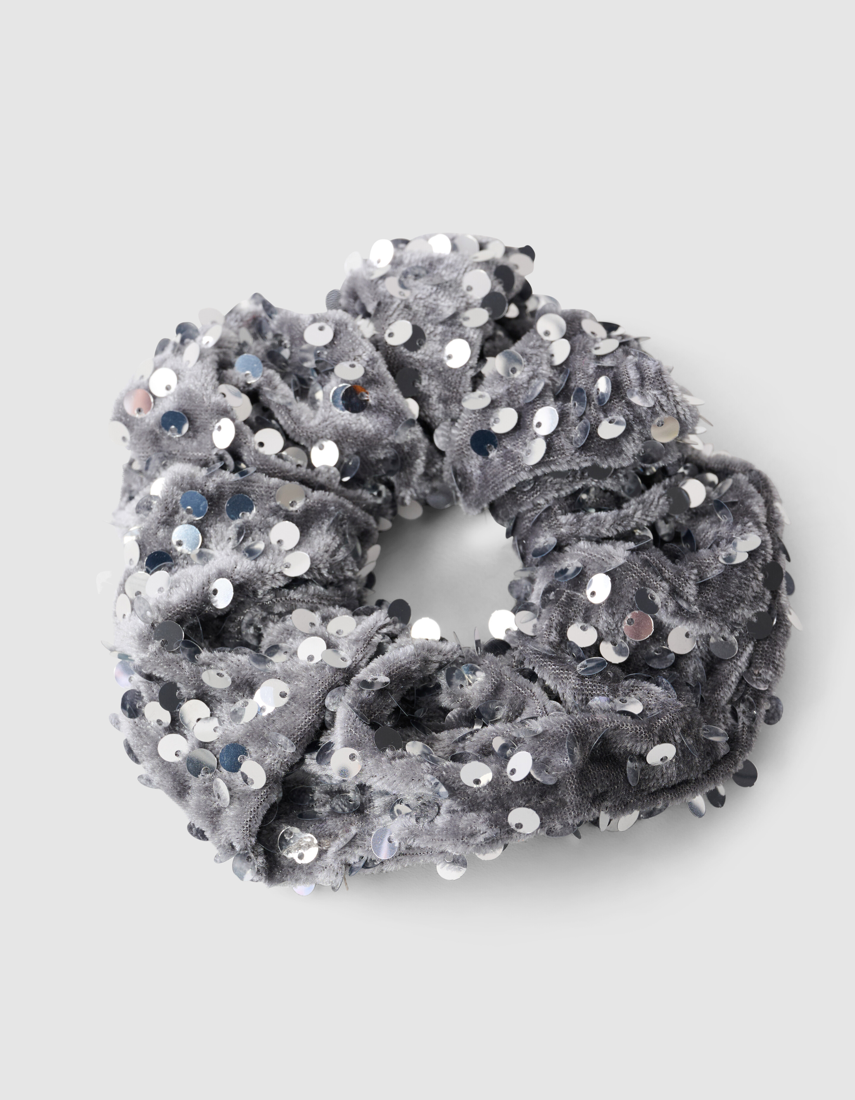 Sequin Scrunchie Zilver SHOEBY ACCESSOIRES