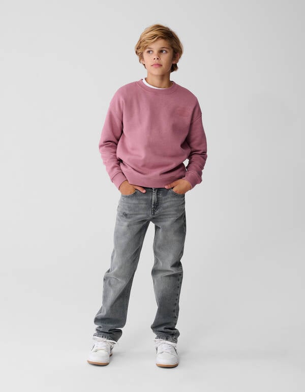 Wanderlust Artwork Sweater Lichtroze SHOEBY BOYS