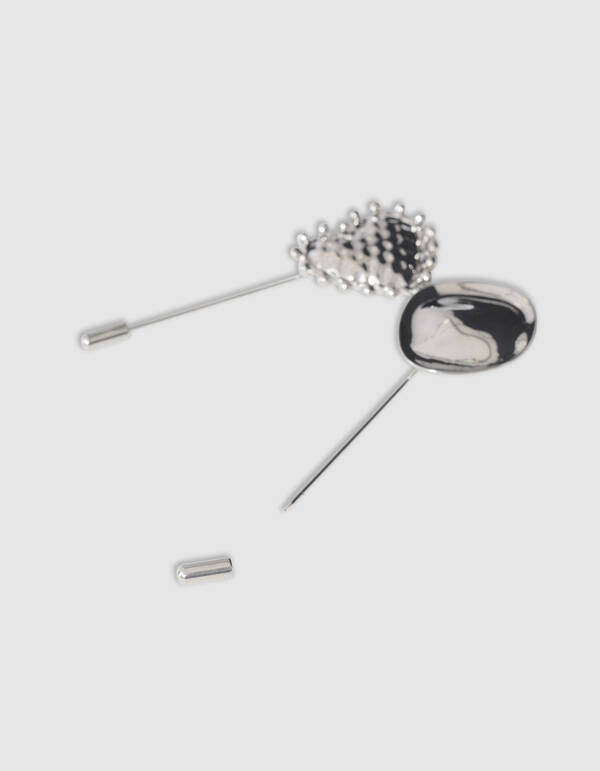 Pin Broche Set Zilver SHOEBY ACCESSOIRES