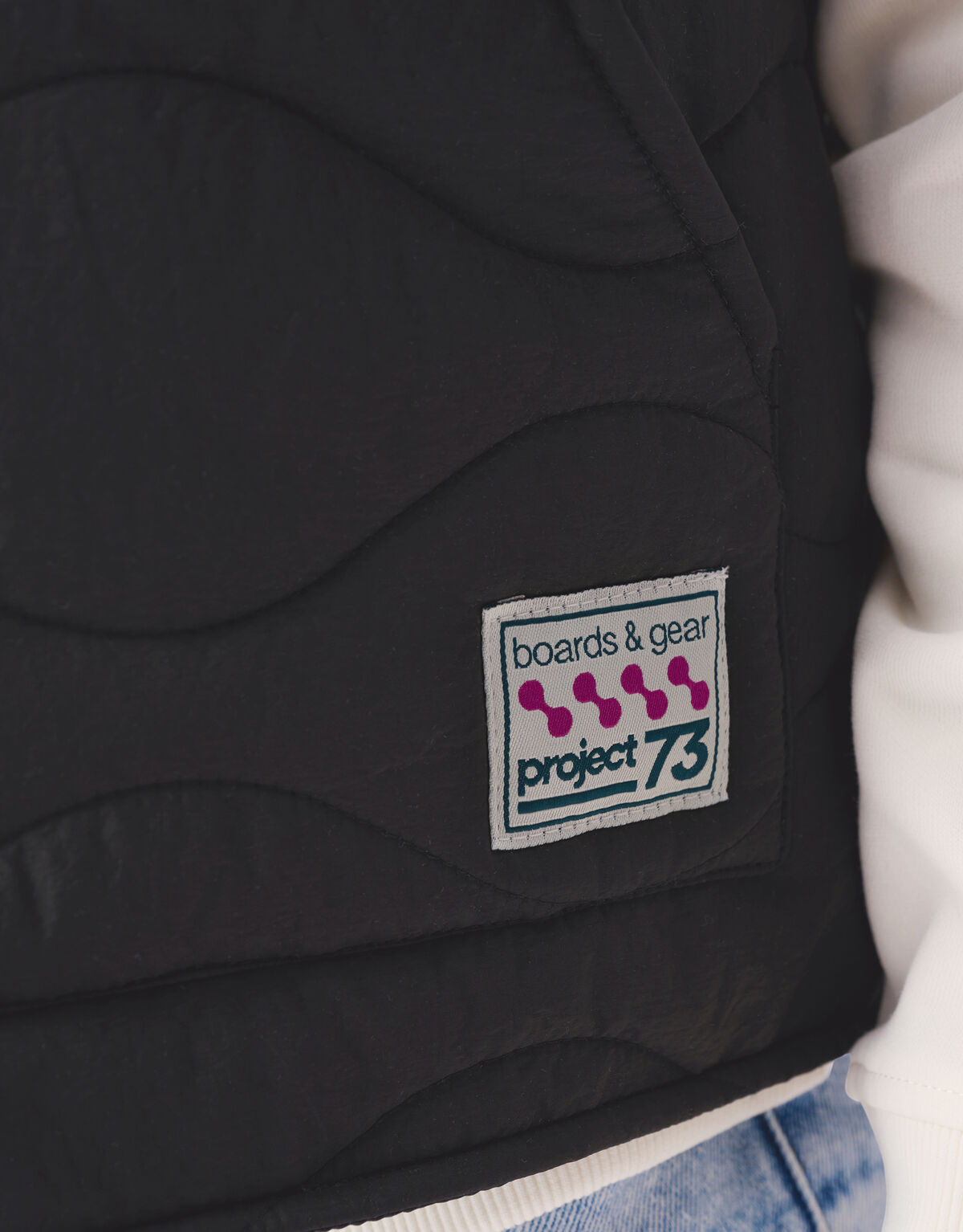 Structuur Bodywarmer Zwart SHOEBY BOYS