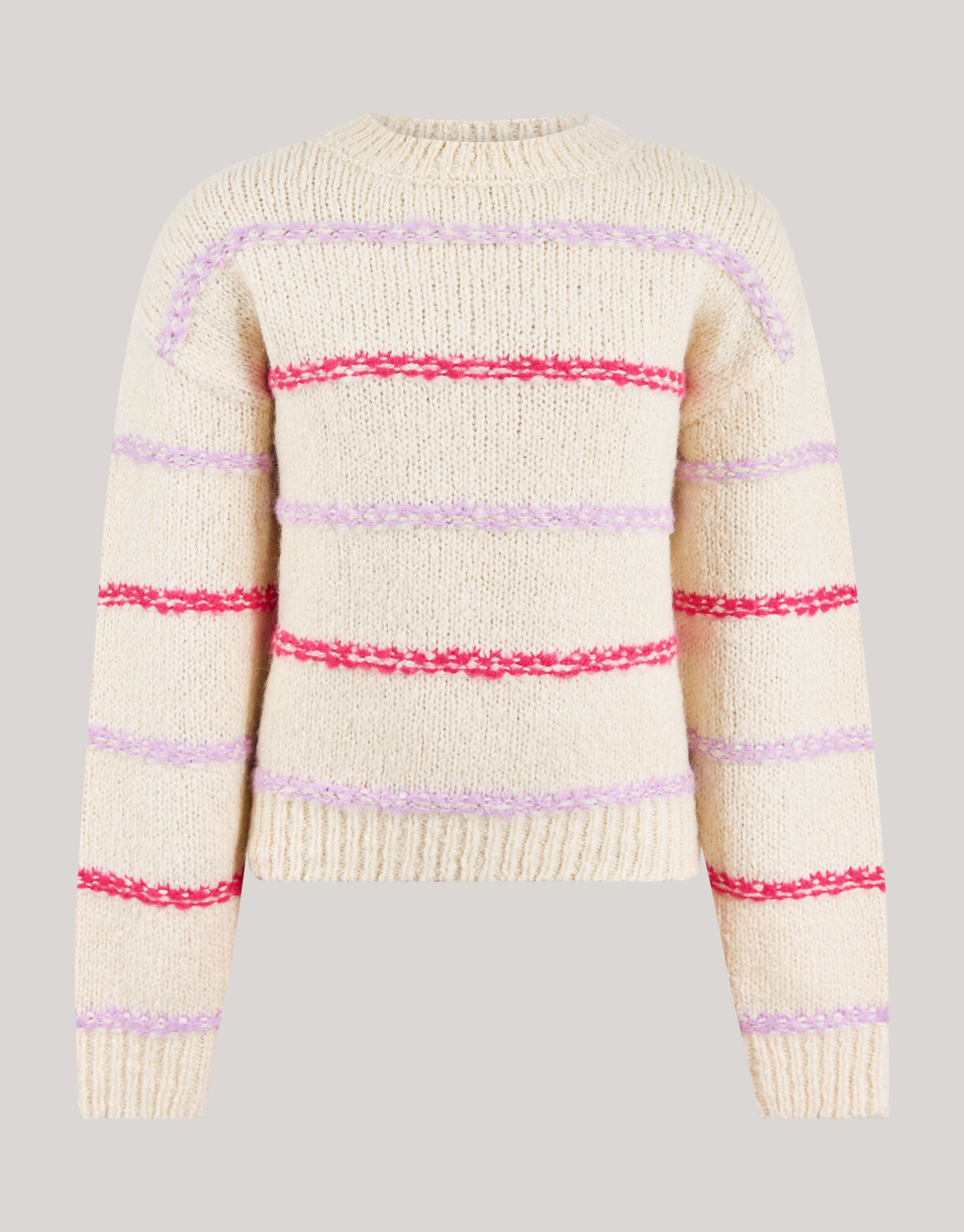 Fun Stipe Trui Gebroken Wit SHOEBY GIRLS