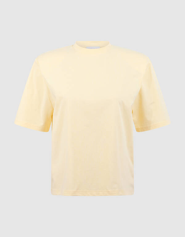 Padded T-shirt Lichtgeel SHOEBY WOMEN