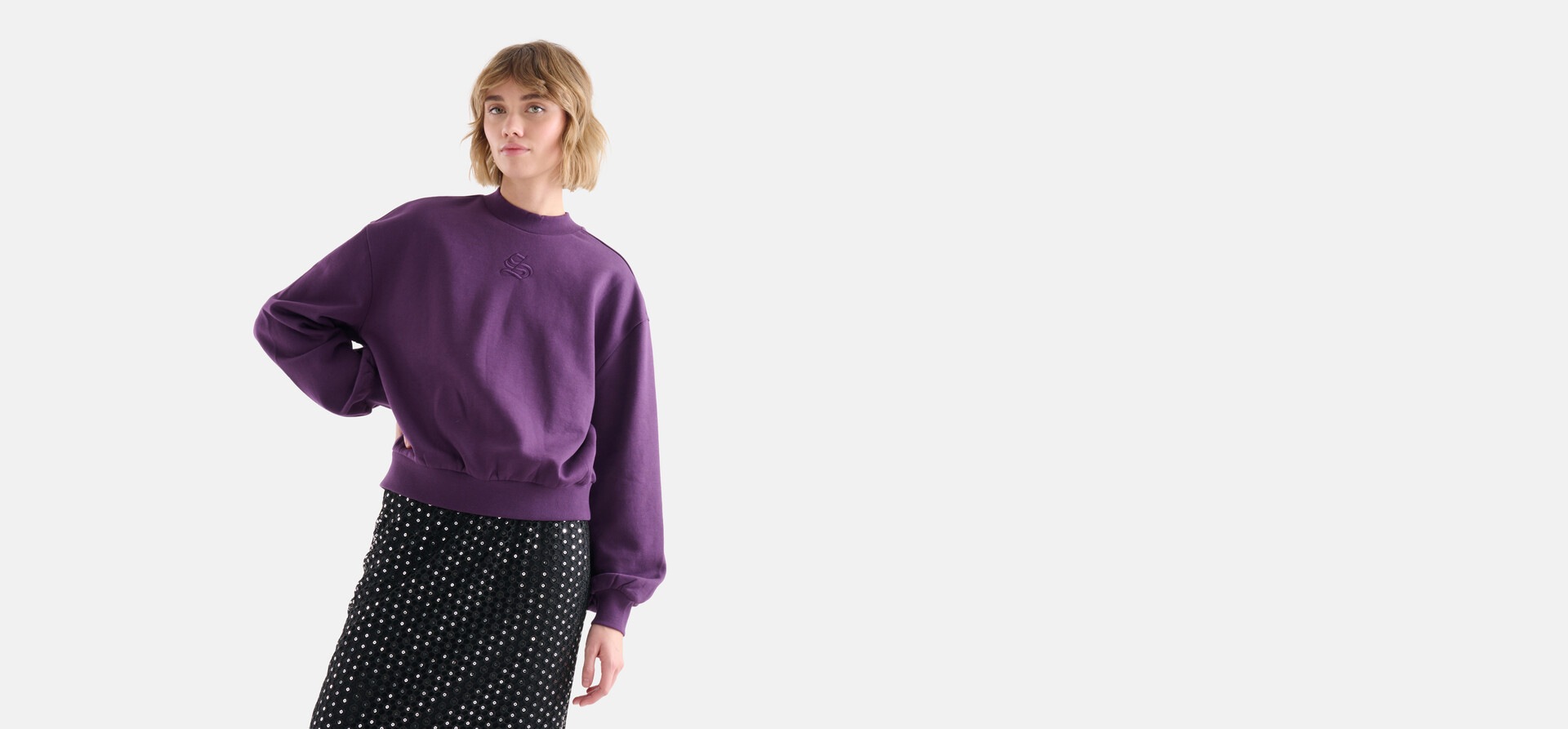 Basis Sweater Paars SHOEBY WOMEN