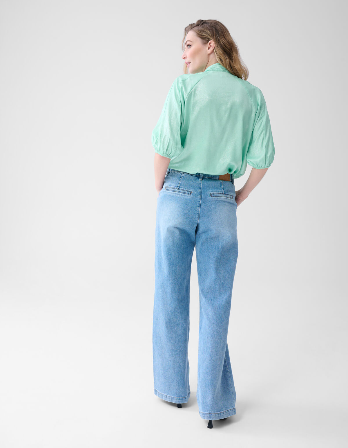 Shine Blouse Lichtgroen SHOEBY WOMEN