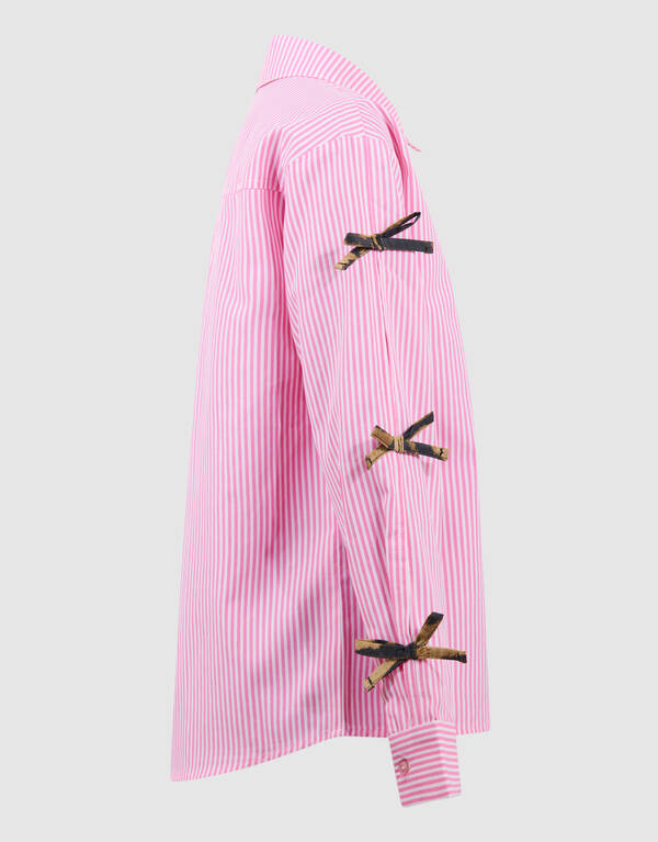 Pinstripe Strik Blouse Lichtroze SHOEBY GIRLS