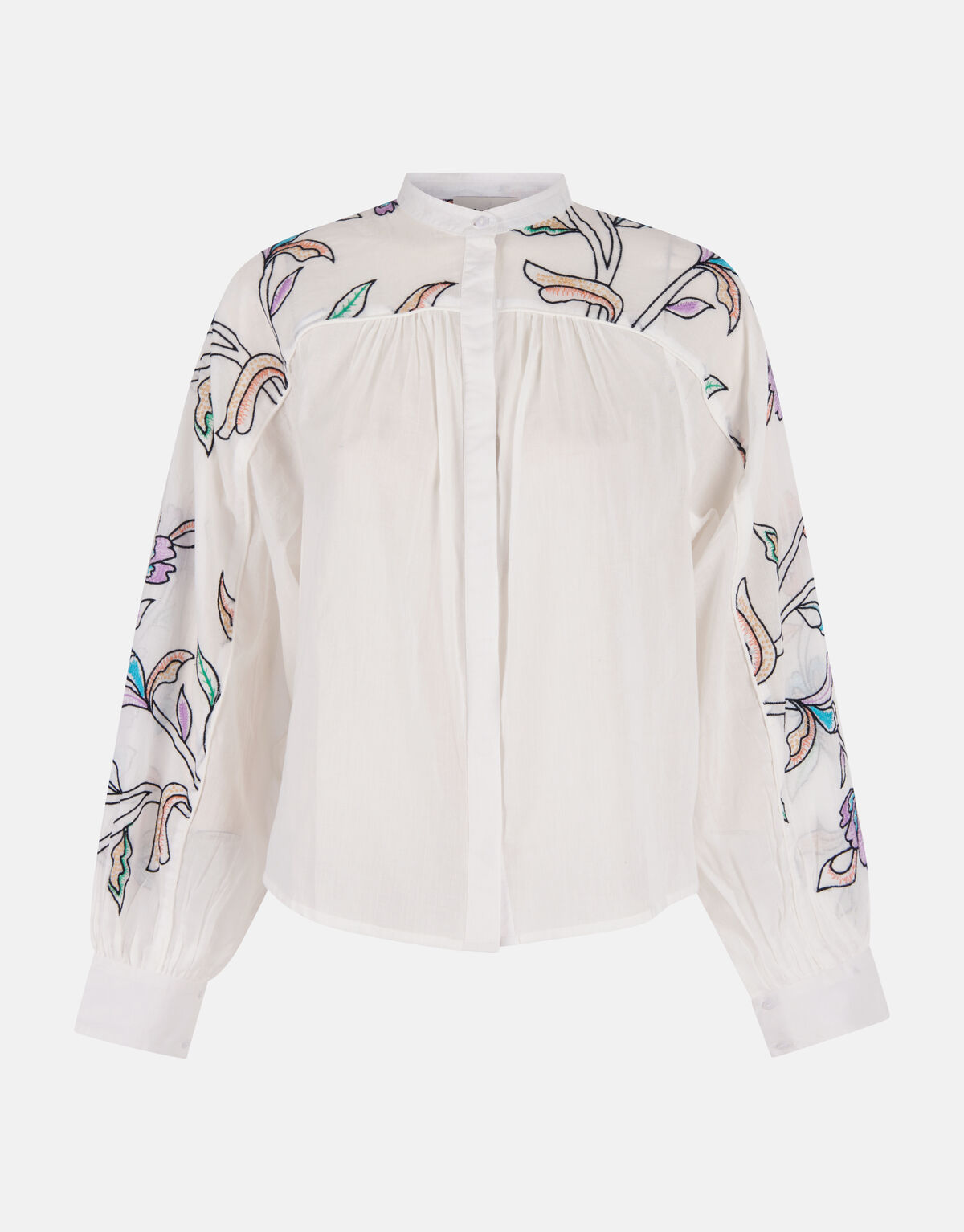 Geborduurde Blouse Gebroken Wit SHOEBY WOMEN