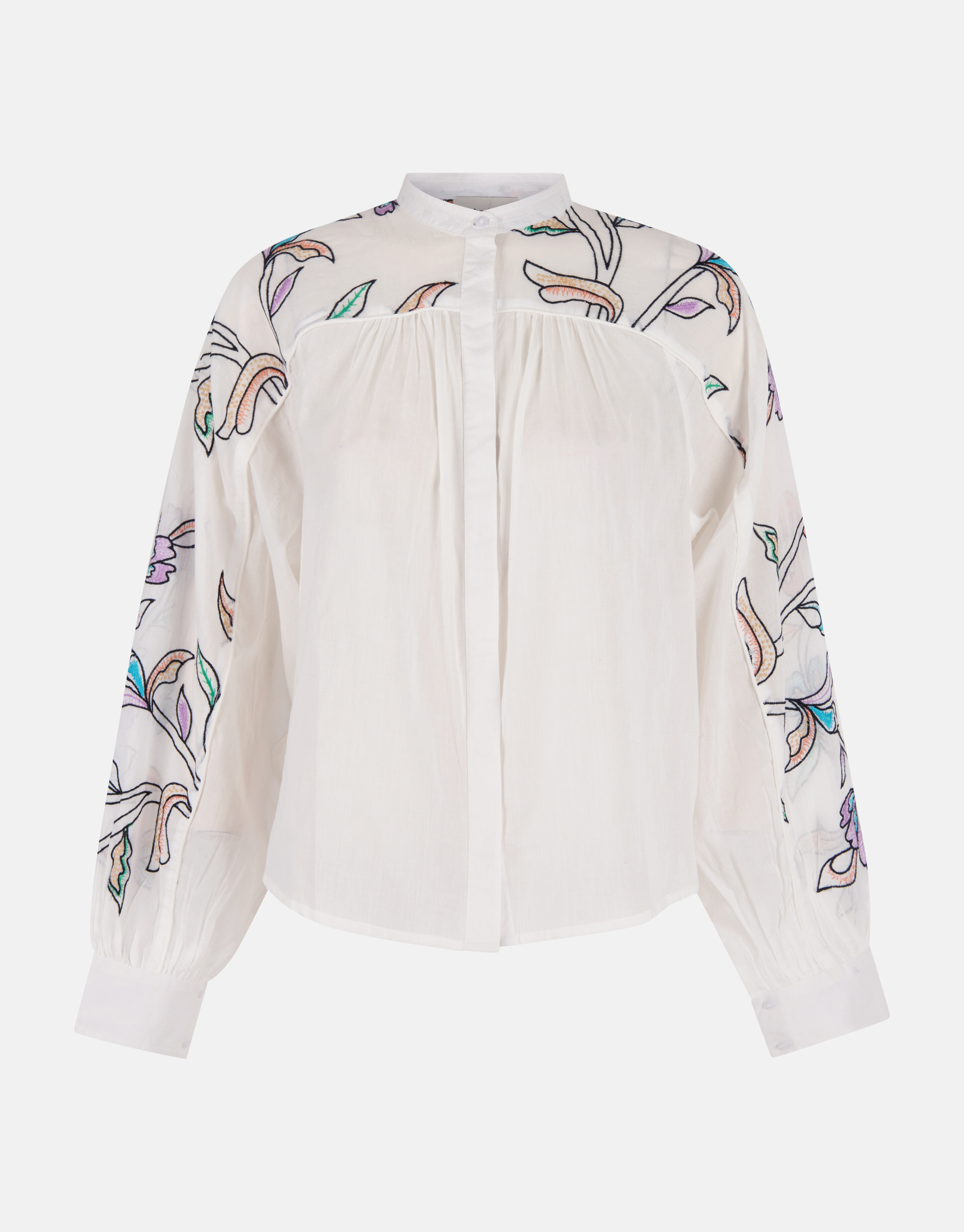 Geborduurde Blouse Gebroken Wit SHOEBY WOMEN