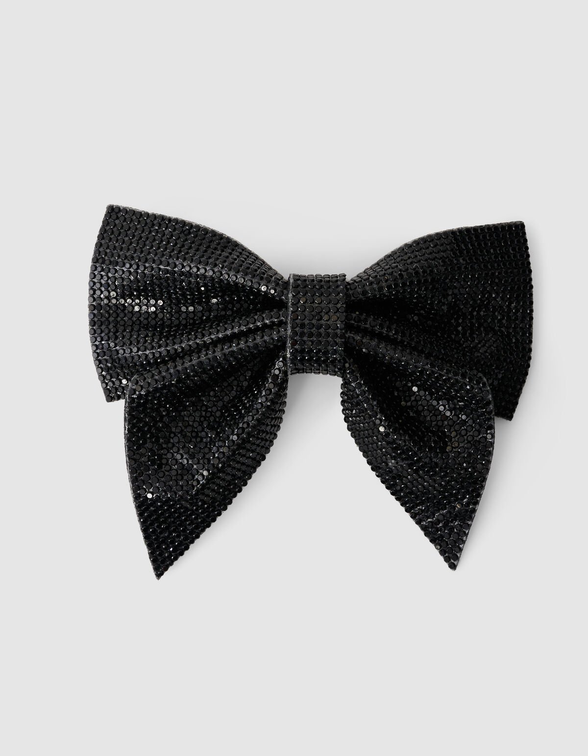 Strass Strik Haarclip Zwart SHOEBY ACCESSOIRES