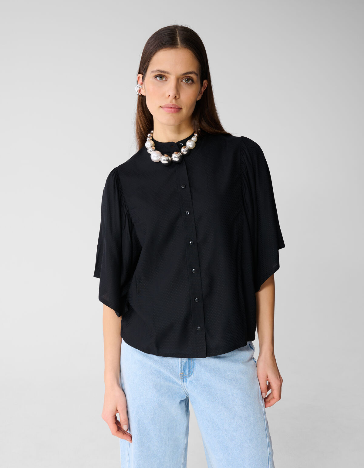 Flowy Top Zwart SHOEBY WOMEN