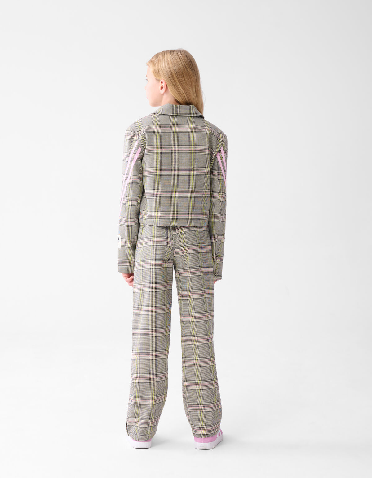 Sporty Ruiten Blazer Gebroken Wit SHOEBY GIRLS