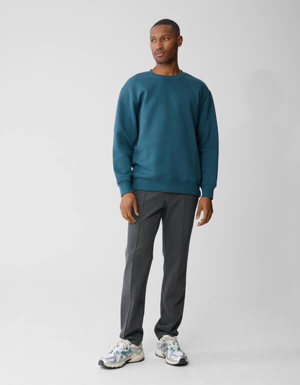 Cord Artwork Sweater Donkergroen SHOEBY MEN