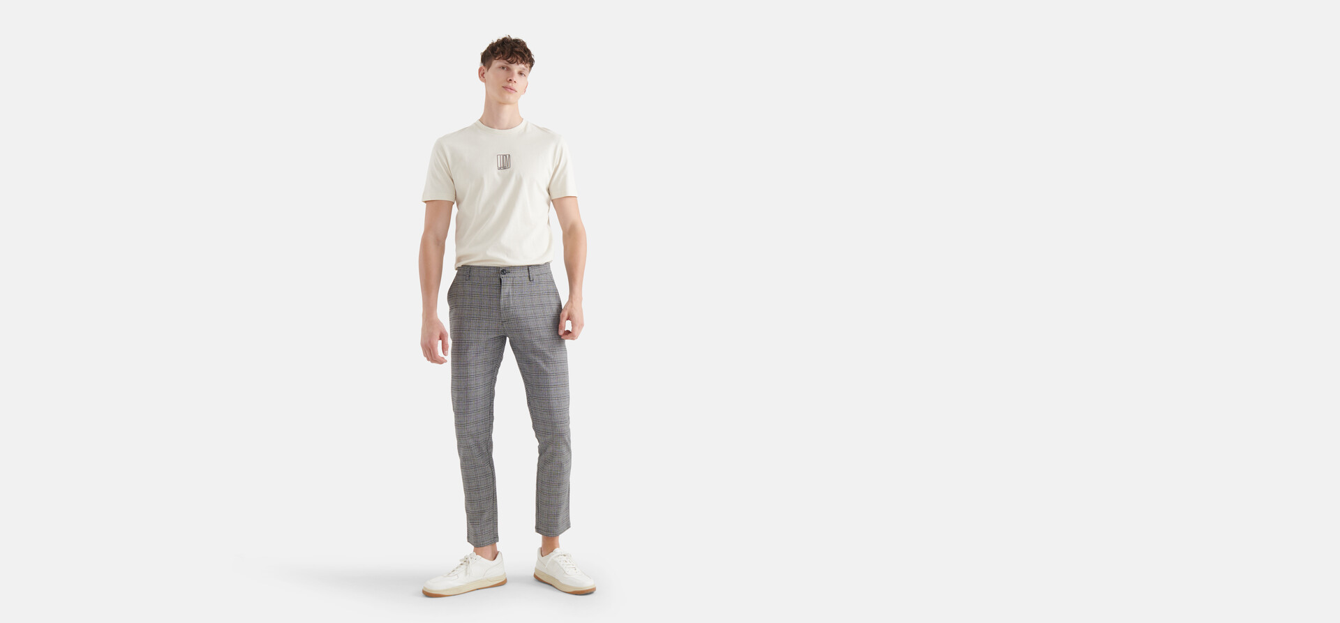 Geruiten Pantalon Grijs SHOEBY MEN