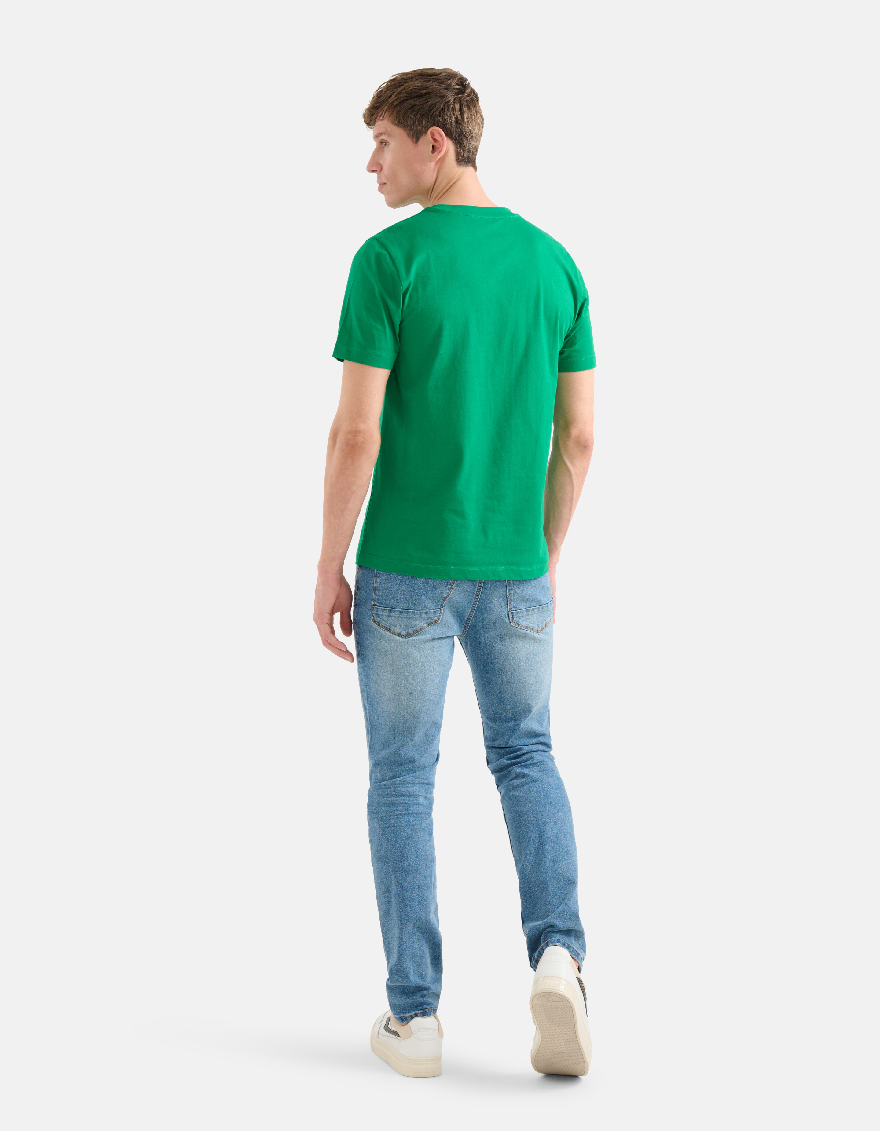 Regular Fit T-shirt Groen SHOEBY MEN