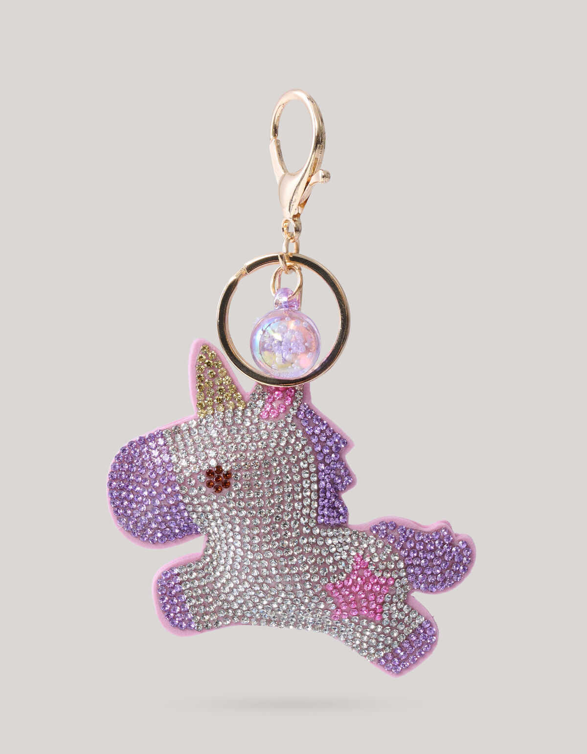 Strass Unicorn Sleutelhanger Roze SHOEBY ACCESSOIRES