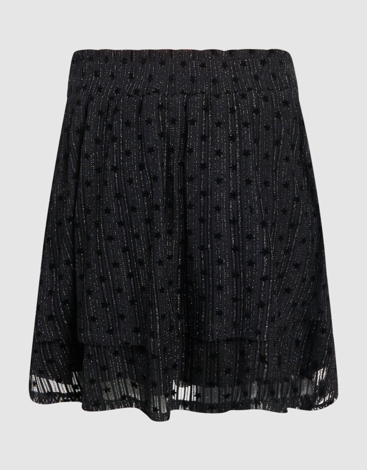 Glitter Mesh Rok Zwart SHOEBY GIRLS