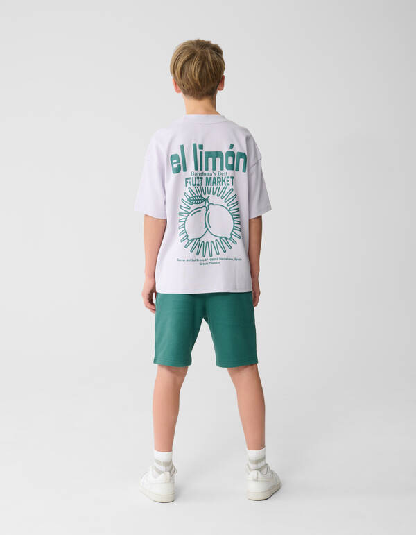 Limon Artwork T-shirt Wit SHOEBY BOYS