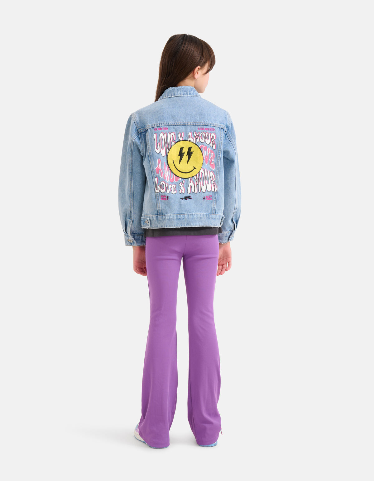 Geborduurd Denim Jack Bleached SHOEBY GIRLS