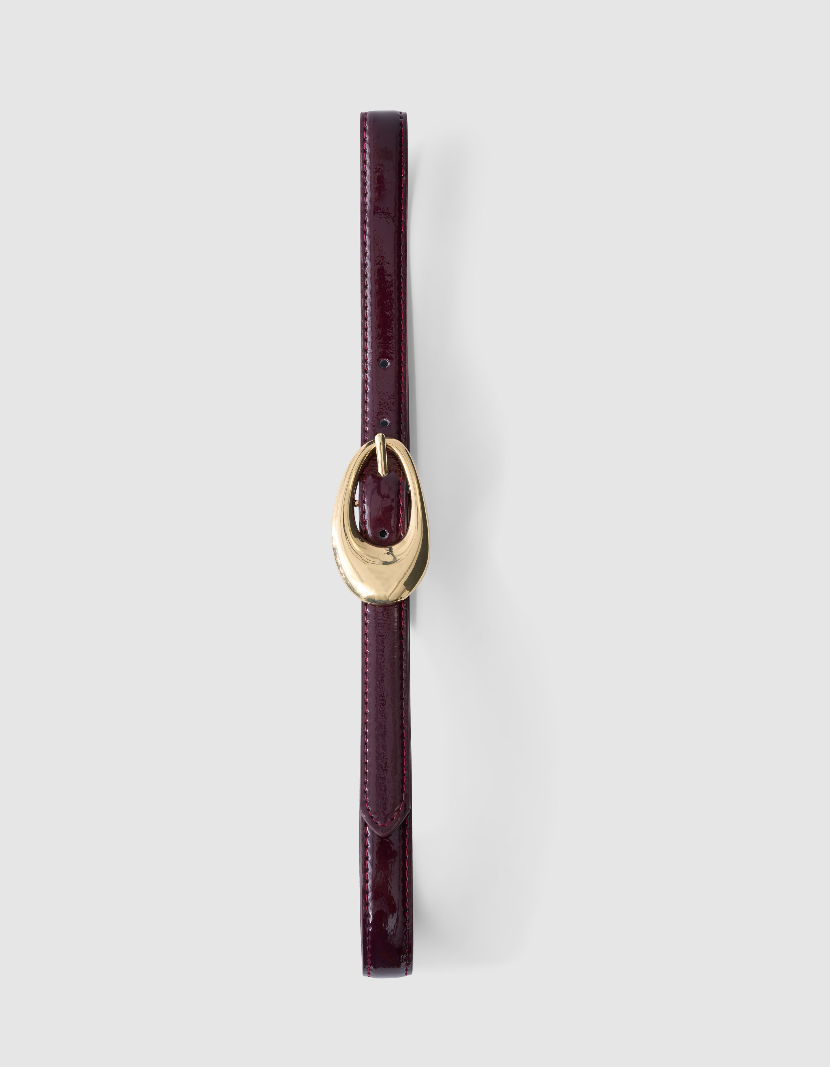 Smalle Lak Riem Donkerrood SHOEBY ACCESSOIRES