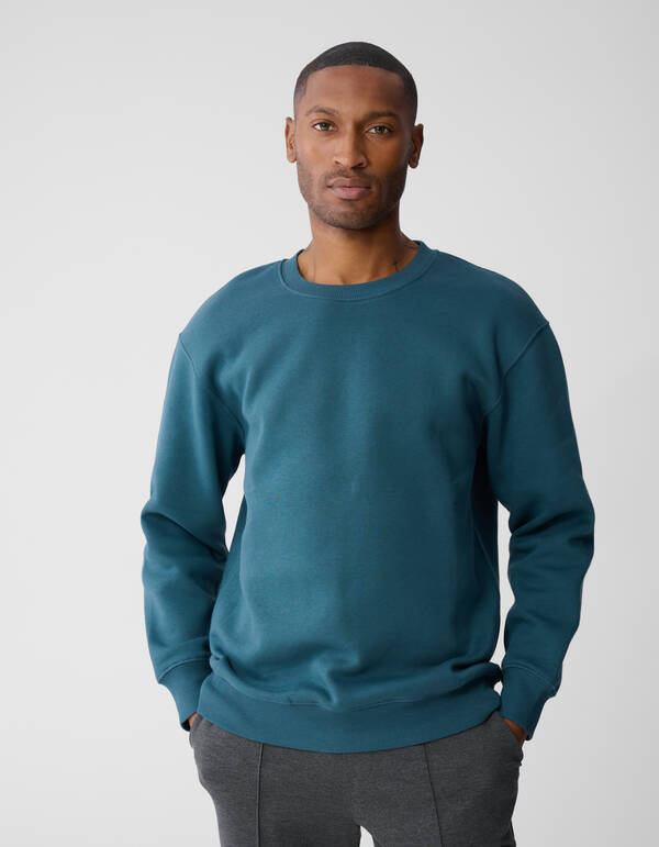 Cord Artwork Sweater Donkergroen SHOEBY MEN