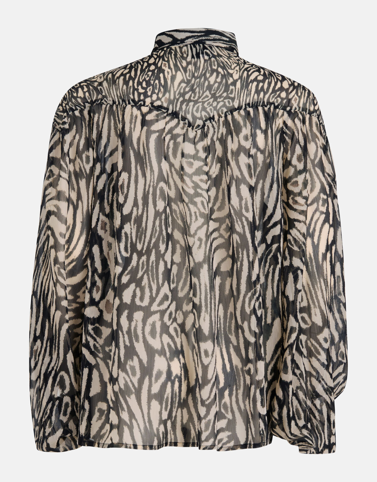 Leopard Print Blouse Zwart SHOEBY WOMEN