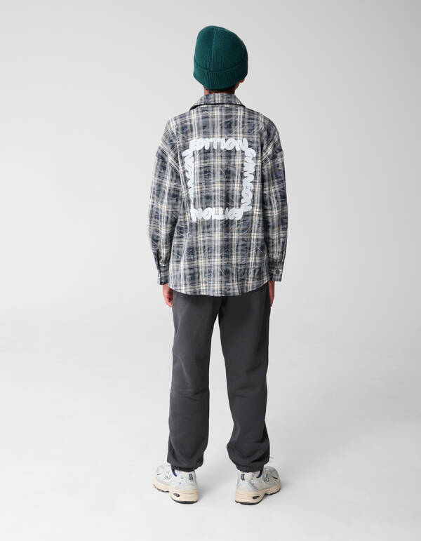 Destroyed Ruiten Overshirt Grijs SHOEBY BOYS