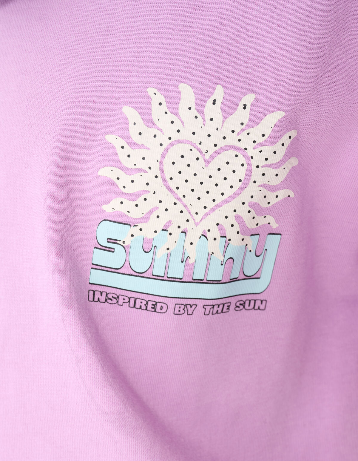 Sun Artwork T-shirt Paars SHOEBY GIRLS