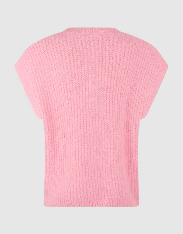 Hairy Button Gilet Roze SHOEBY WOMEN