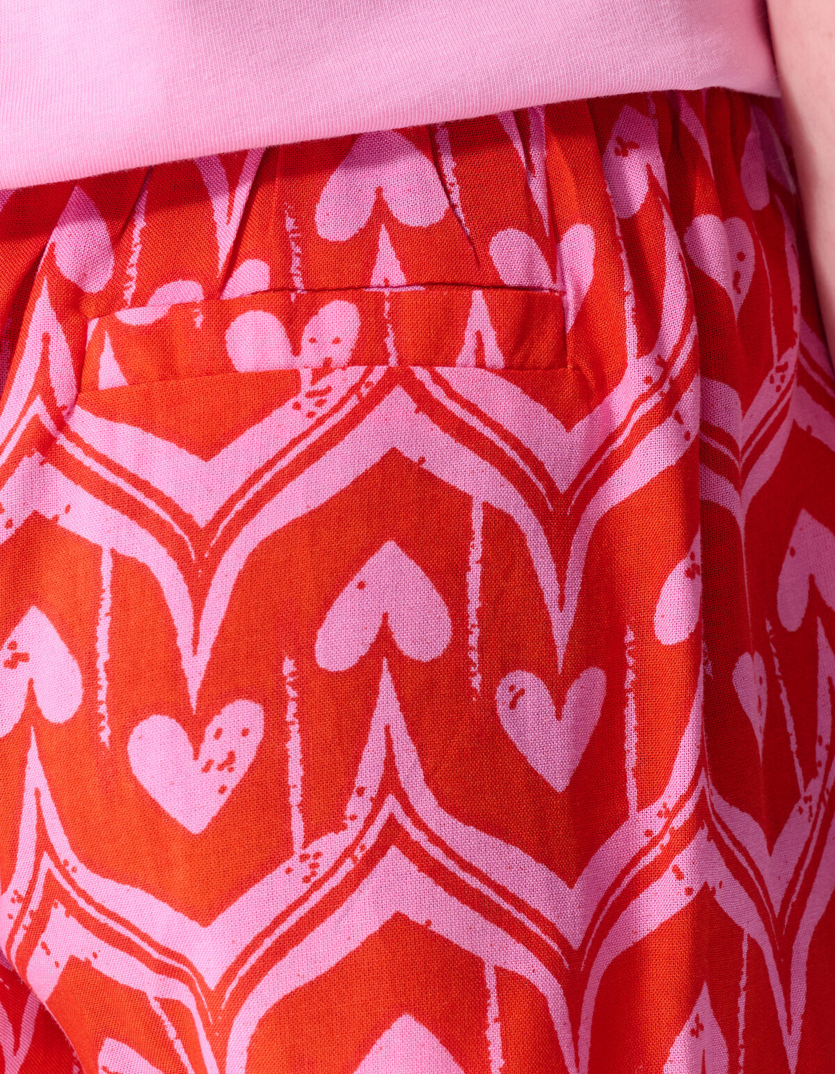 Heart Print Skort Roze/Rood SHOEBY GIRLS