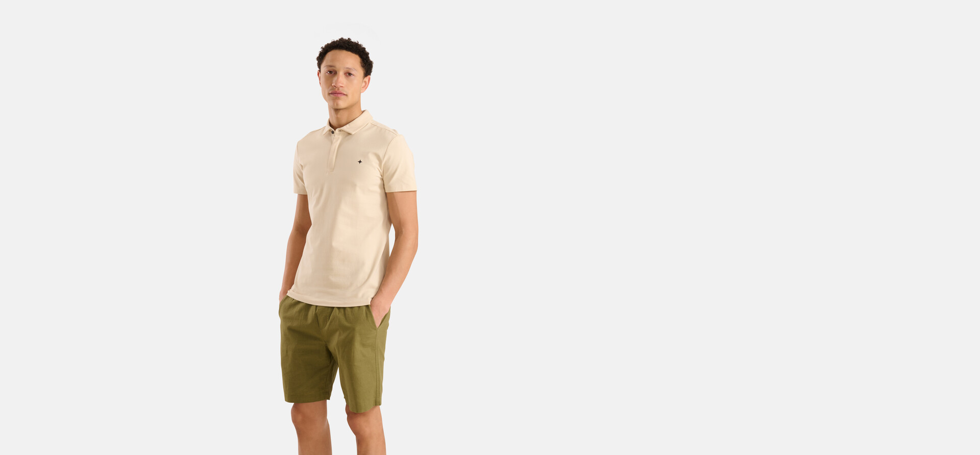 Jersey Polo Beige SHOEBY MEN