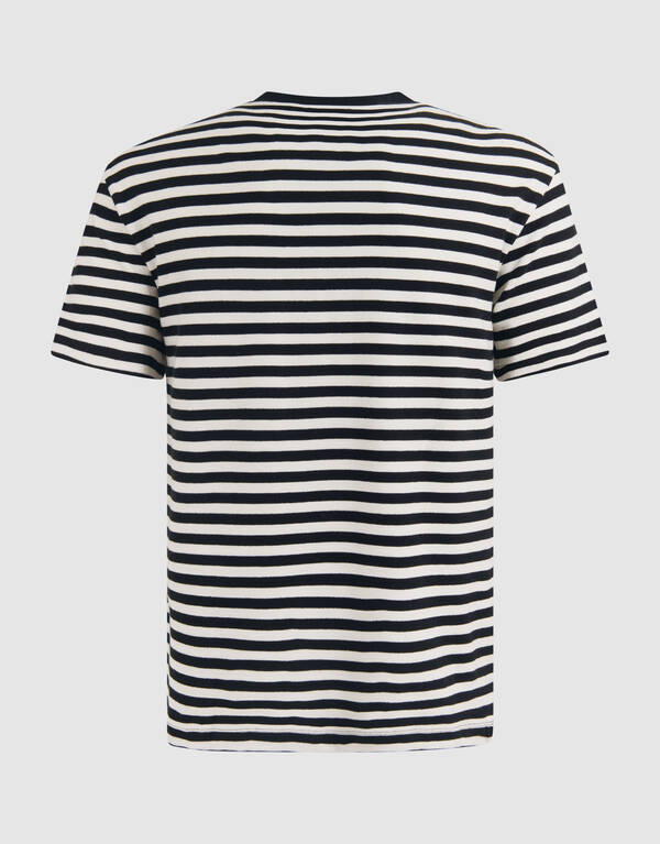 Gestreept T-shirt Gebroken Wit SHOEBY MEN
