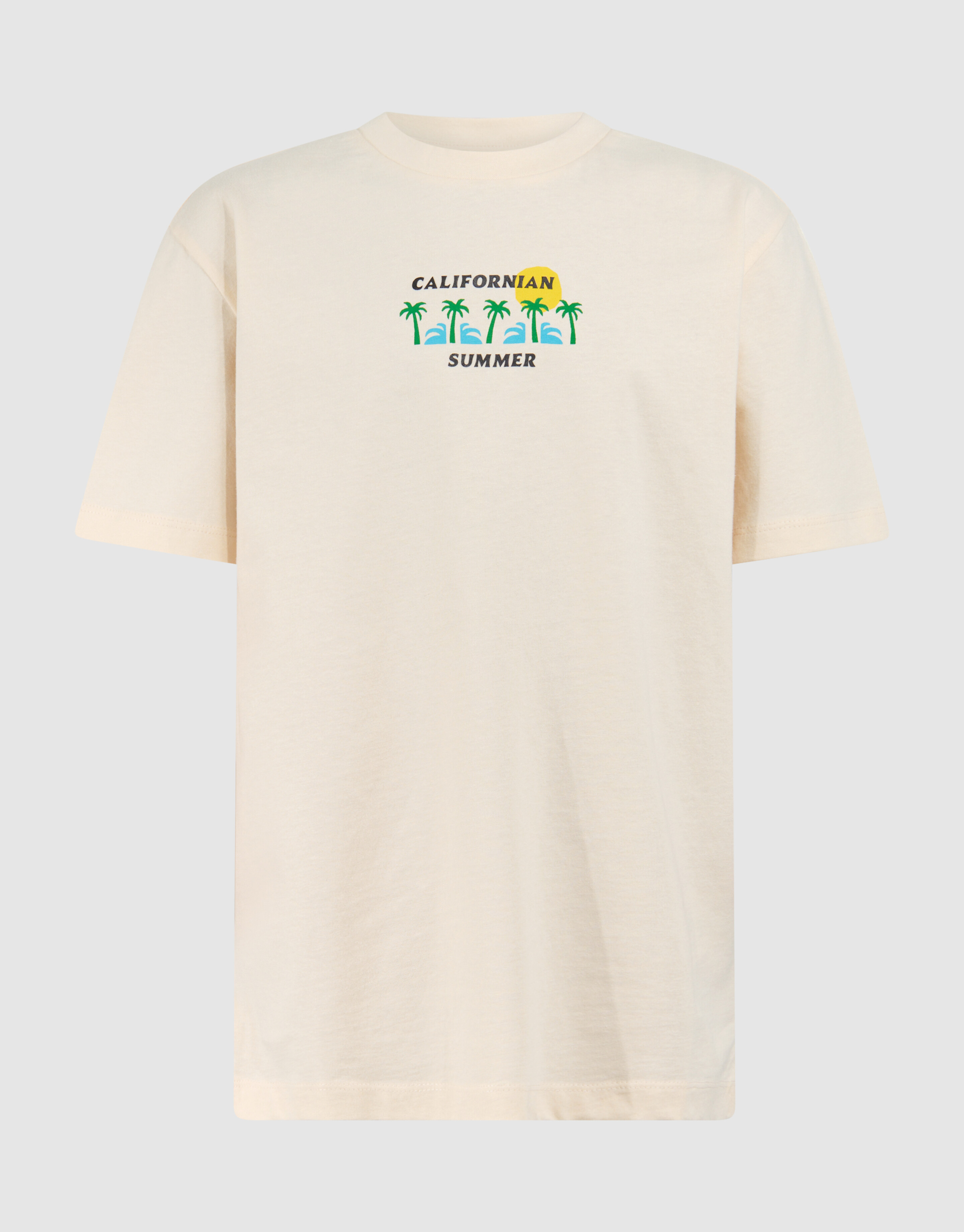 Summer Artwork T-shirt Gebroken Wit SHOEBY BOYS