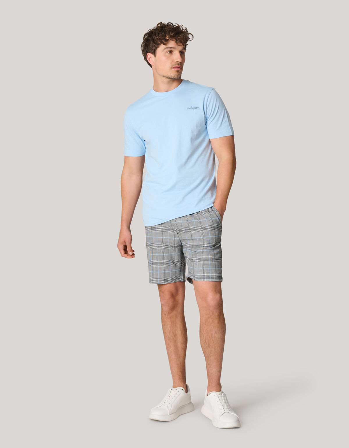 Artwork T-shirt Lichtblauw SHOEBY MEN