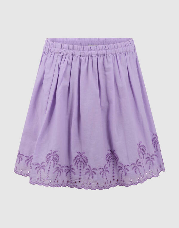 Palm Embroidery Mini Rok Lichtpaars SHOEBY GIRLS