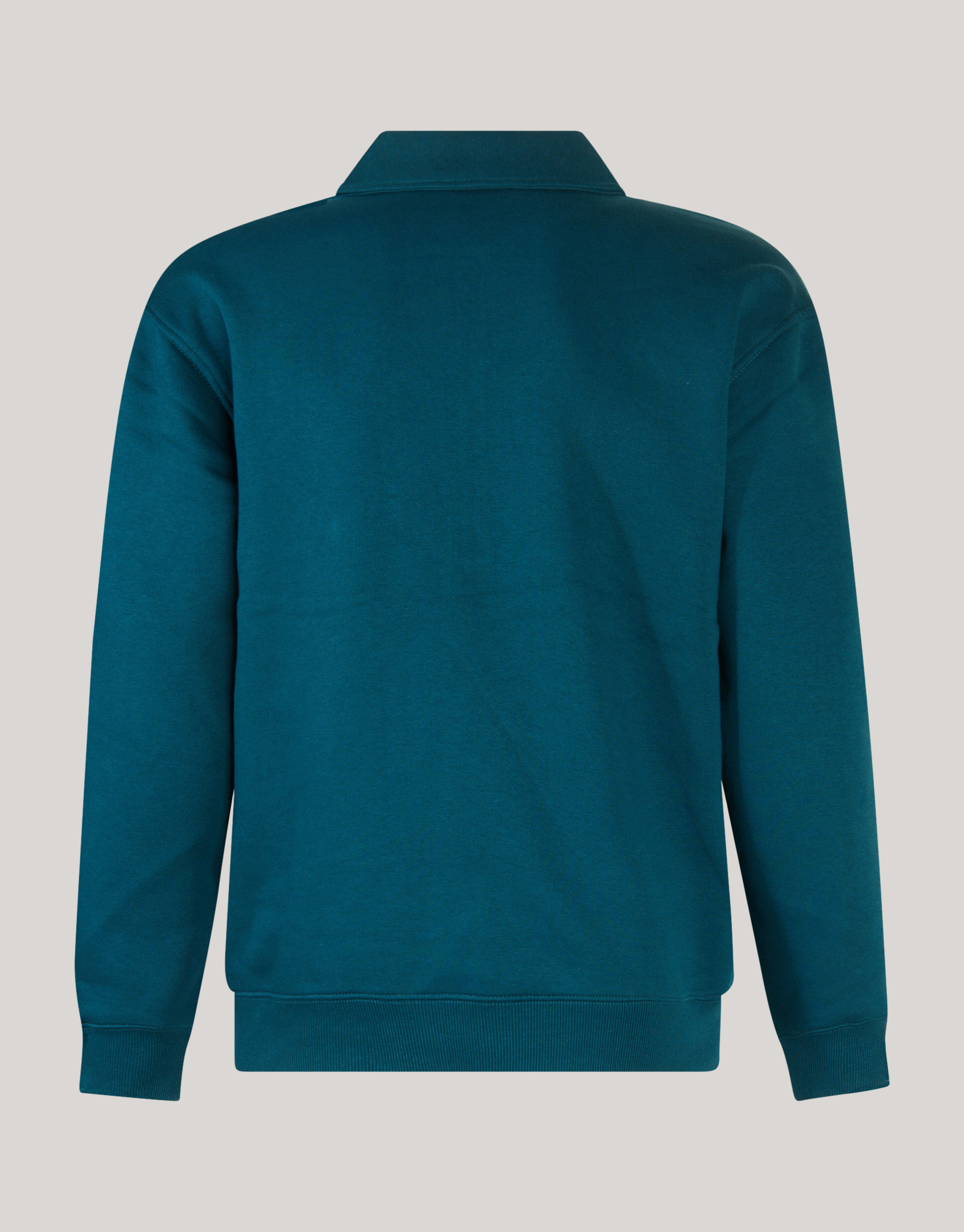 Zipper Badge Sweater Donkergroen SHOEBY MEN