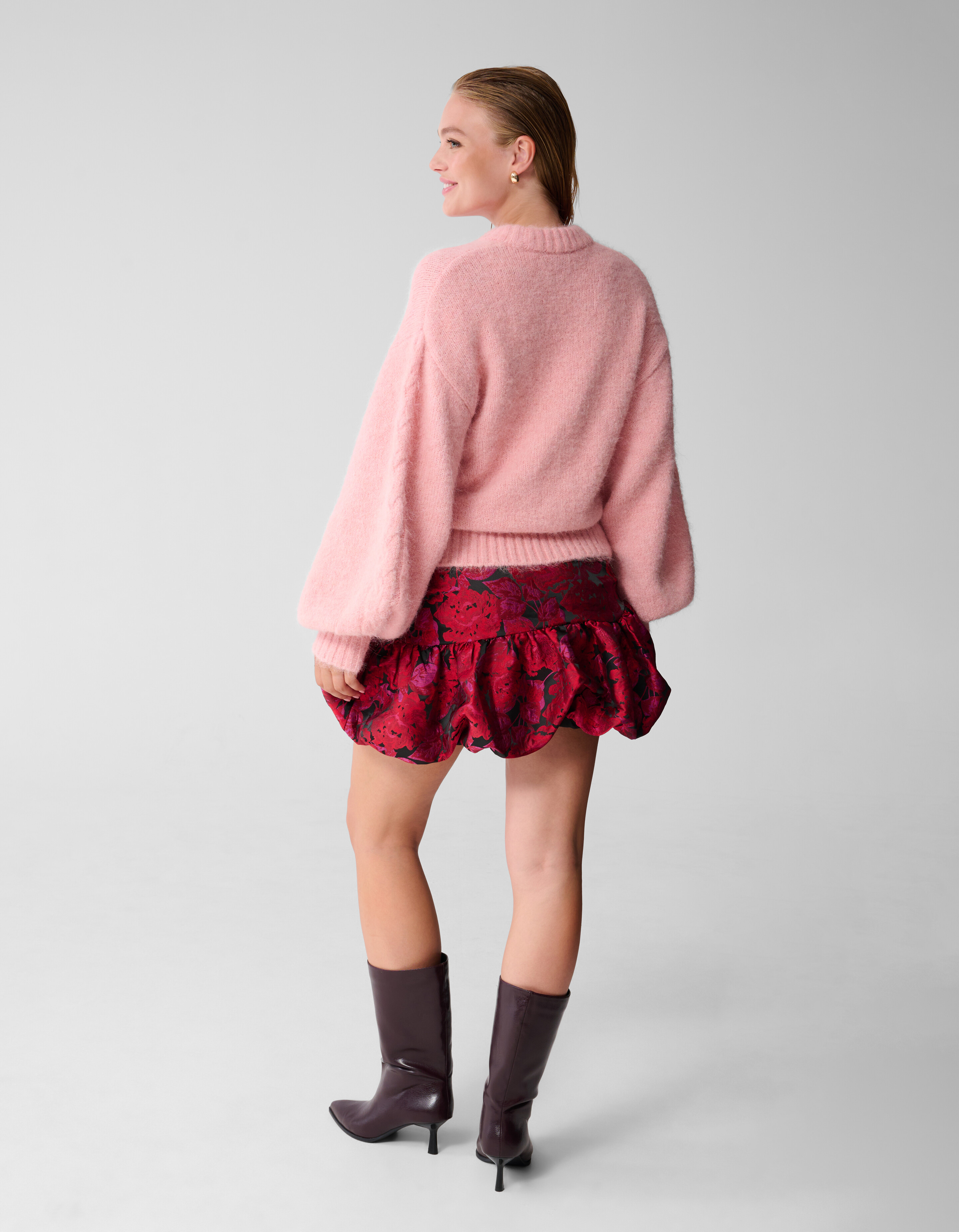 Harige Oversized Sweater Lichtroze SHOEBY WOMEN
