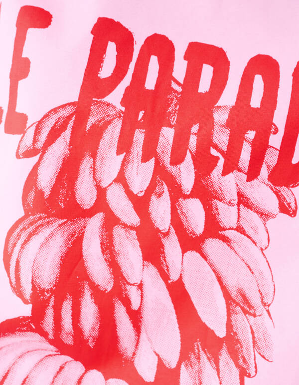 Oversized Artwork T-shirt Roze By Lizzy SHOEBY WOMEN