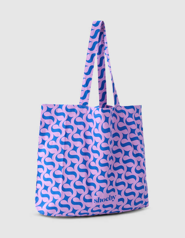 Shoeby Logo Shopper Paars SHOEBY ACCESSOIRES