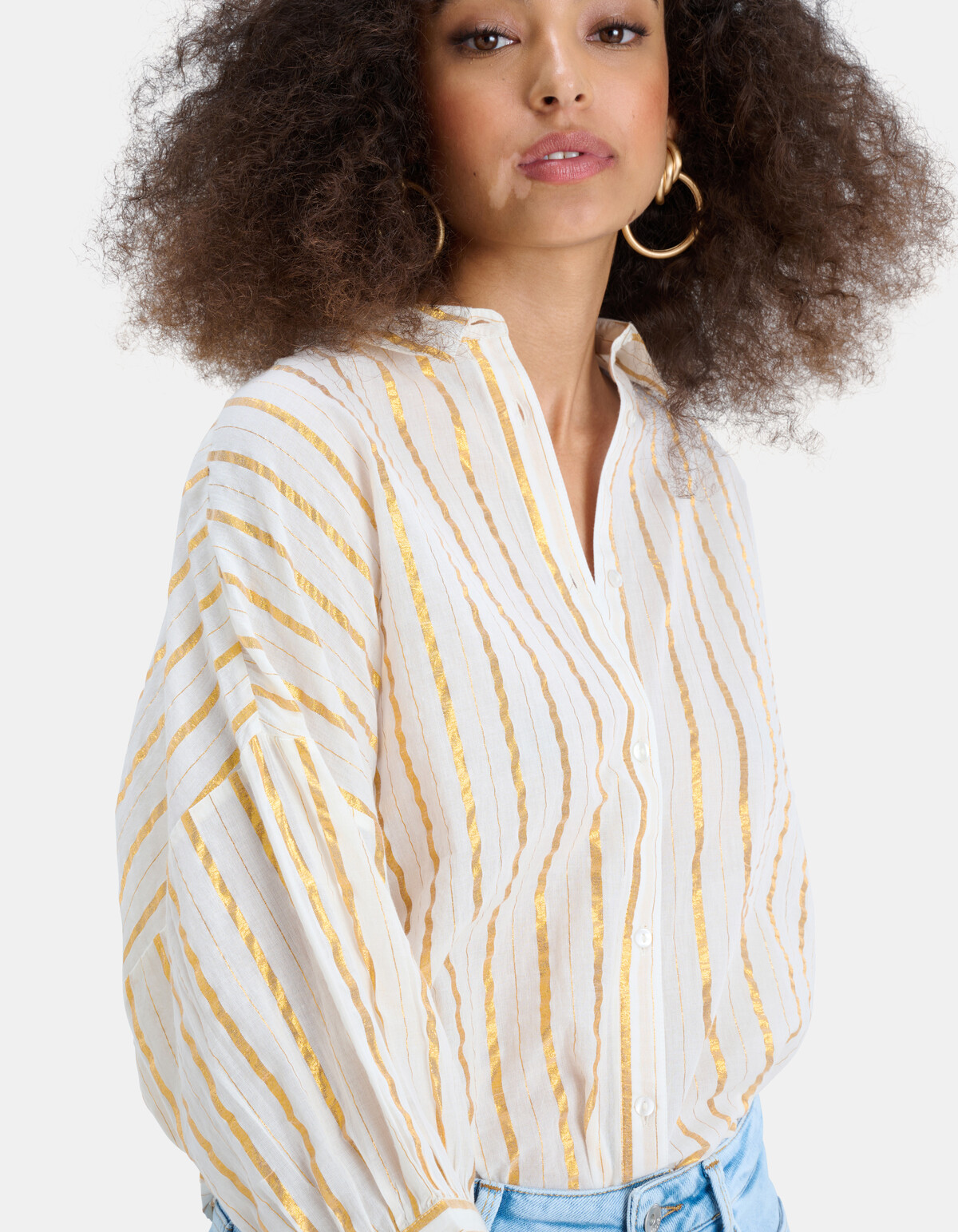 Yarn Dyed Stripe Blouse EKSEPT