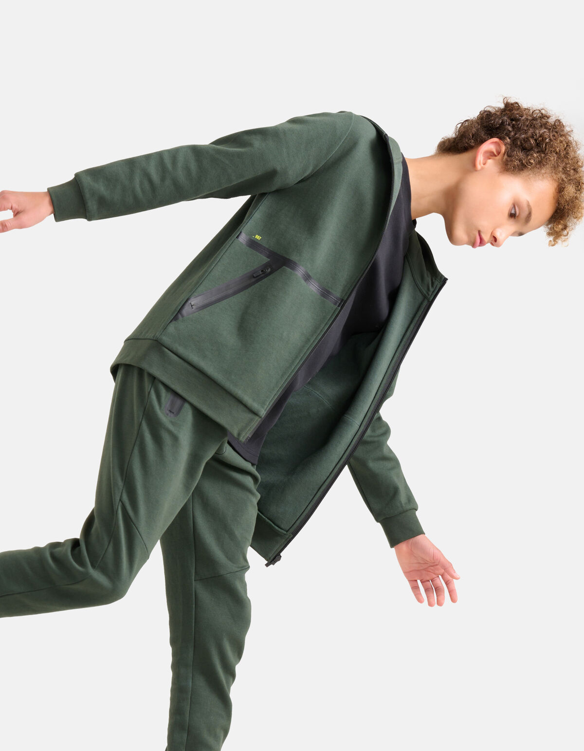 Regular Fit Vest Donkergroen SHOEBY BOYS