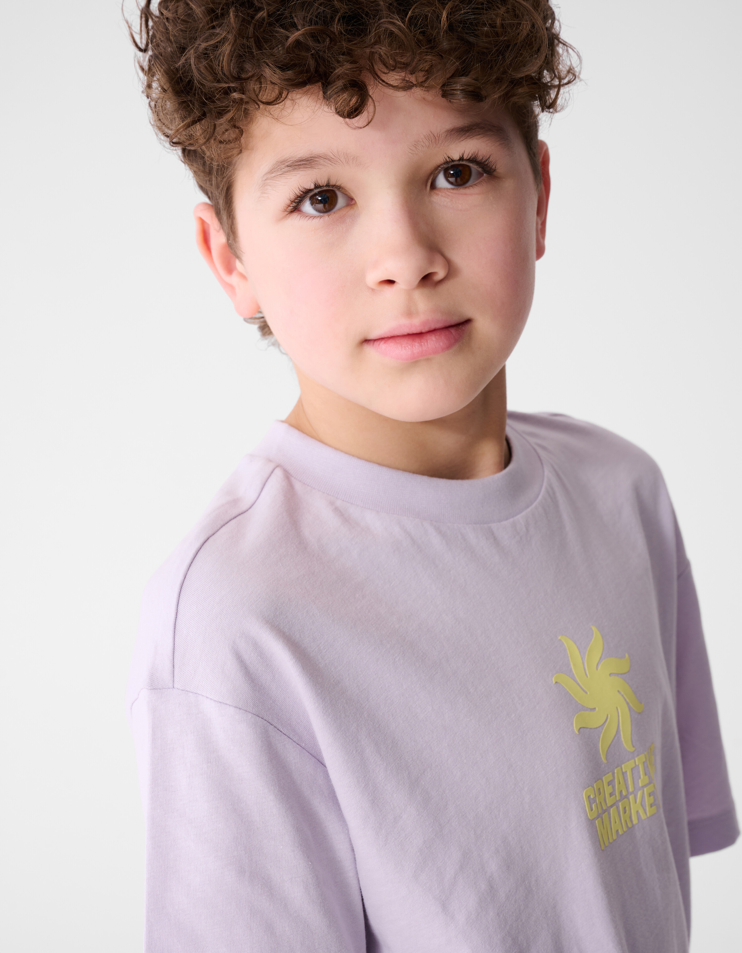 Market Artwork T-shirt Lichtpaars SHOEBY BOYS