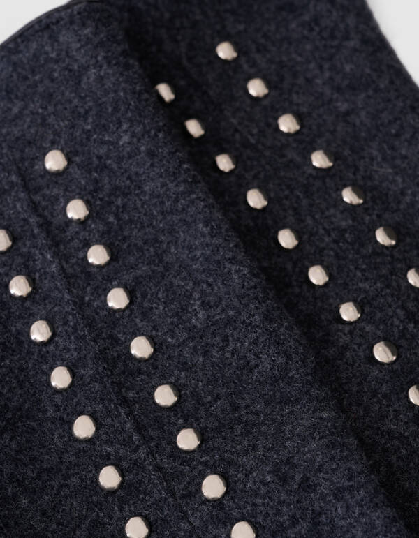 Studded Handschoenen Donkergrijs SHOEBY ACCESSOIRES