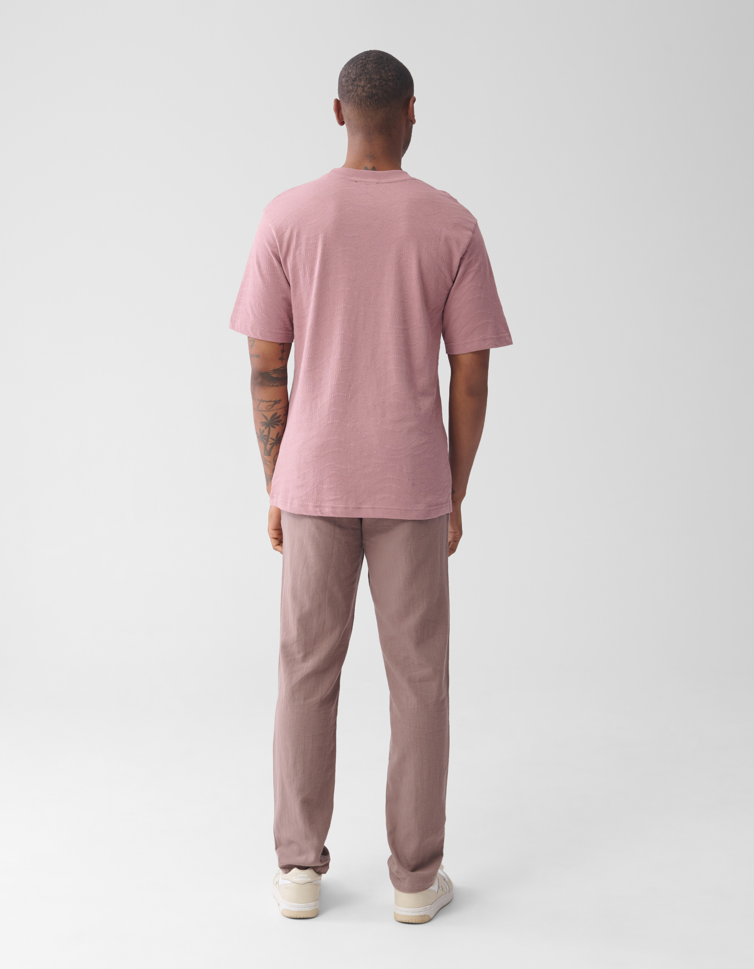 Jacquard T-shirt Roze SHOEBY MEN