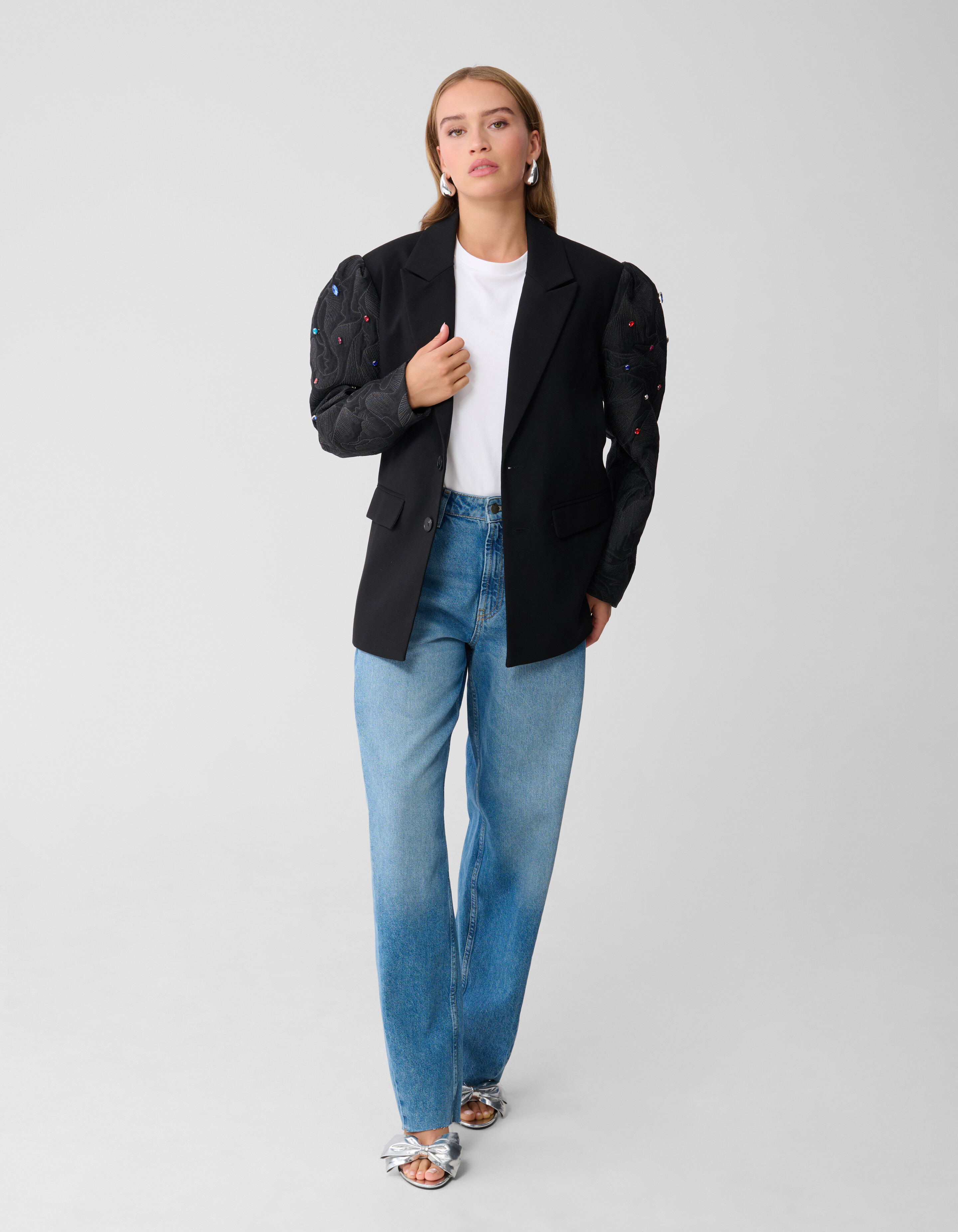 Statement Strass Blazer Zwart SHOEBY WOMEN