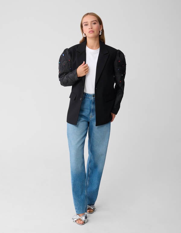 Statement Strass Blazer Zwart SHOEBY WOMEN
