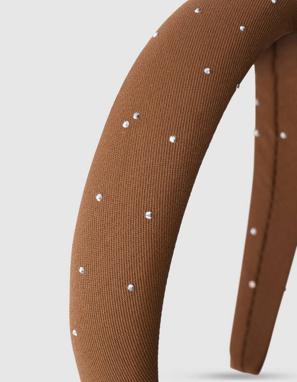 Strass Haarband Bruin SHOEBY ACCESSOIRES